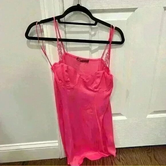 ZARA Barbie Satin Effect Corset Style Dress with Chain Strap - Picture 2 of 5